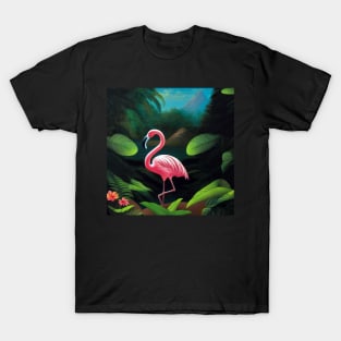 Flamingo in The Tropics T-Shirt